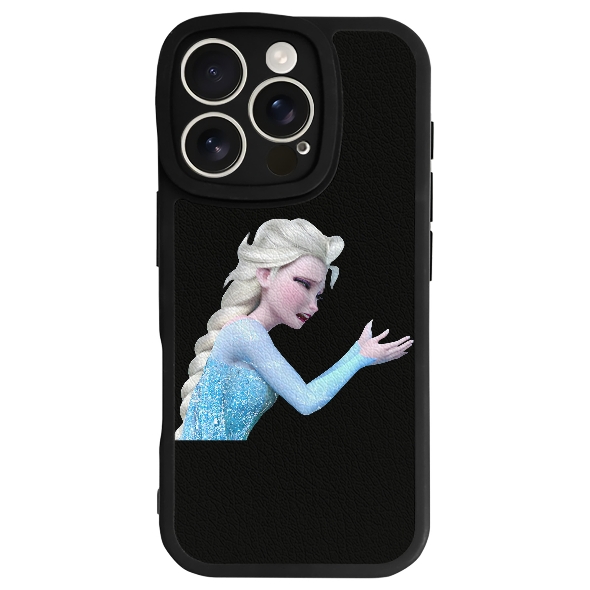 （画像用） アナと雪の女王 アンナ エルサ Frozen Anna Elsa 【iPhone 16シリーズ対応】シリコンスマホケース（レザー調） 材質：シリコン
